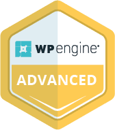 WPEngine_Advanced-Badge WP Engine logo