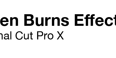 How to find the Ken Burns effect in Final Cut Pro X