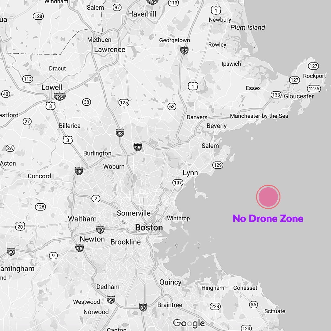 'No Drone Zone' A map of drone free areas in Boston, MA