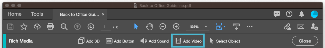 Add video to PDF