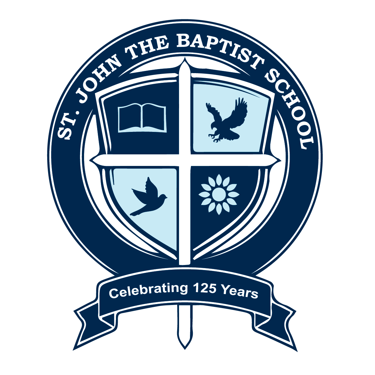 St. John's the Baptist School Peabody logo