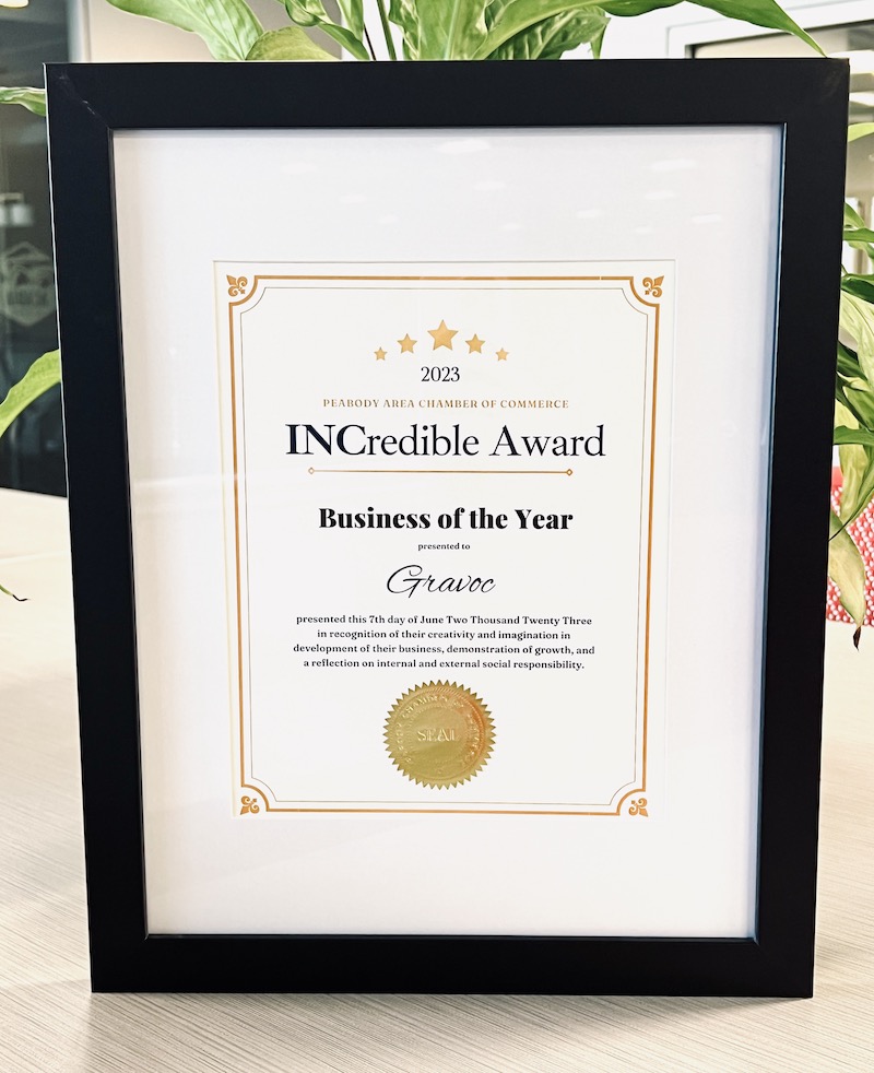 GraVoc award GraVoc Business of the Year