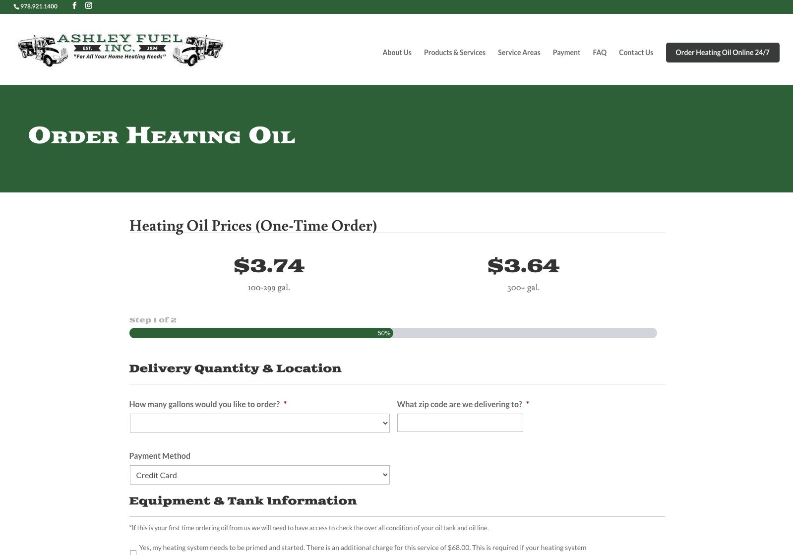 ashley fuel order heating online