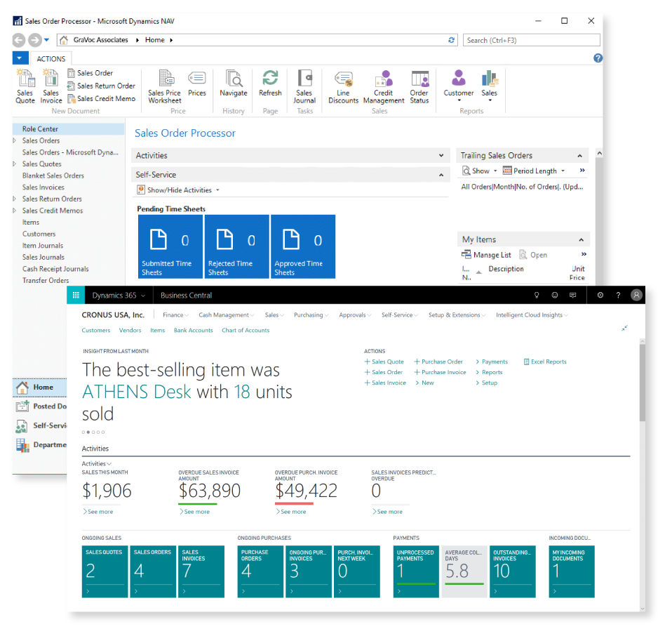 Navision 365 Dynamics NAV Vs Dynamics 365 Business Central