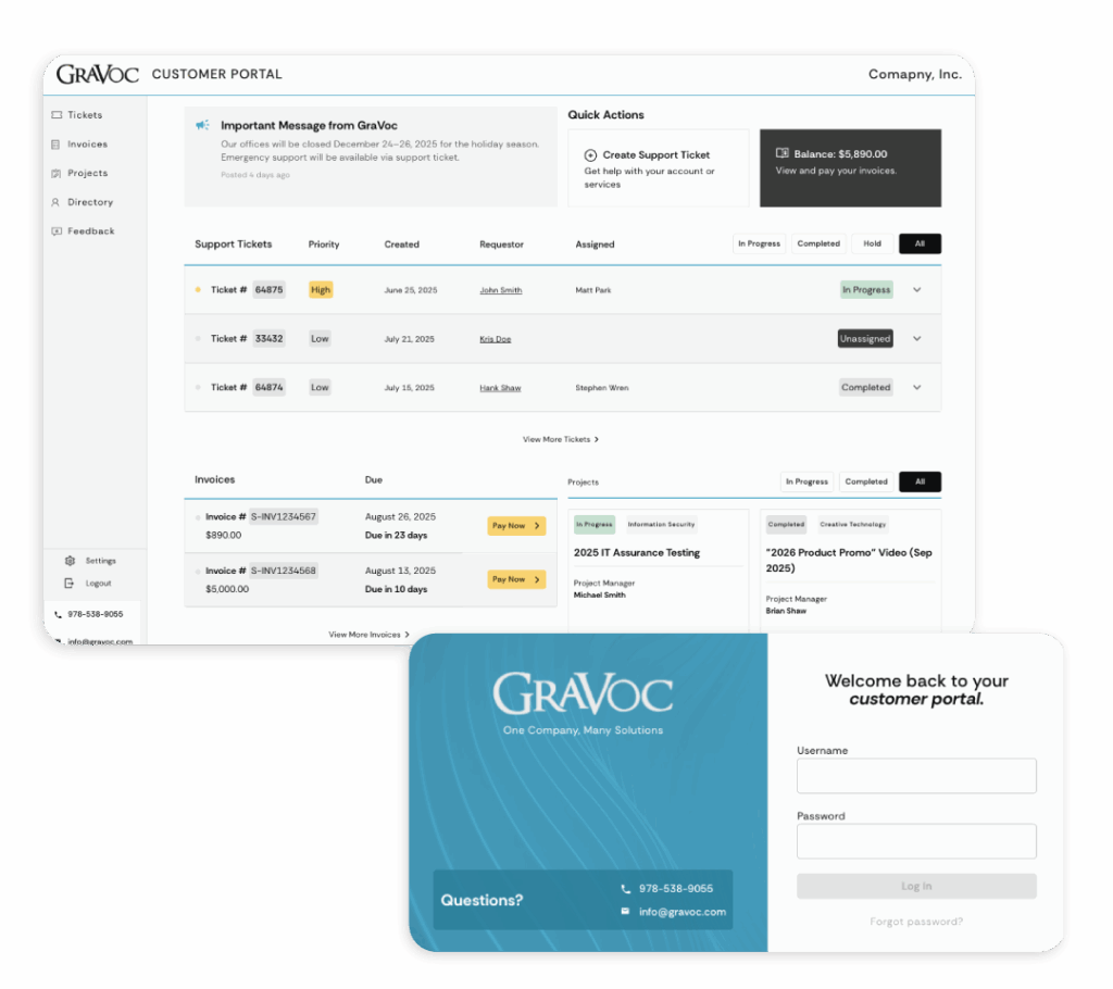 Customer Portal Request | GraVoc