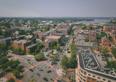 Salem MA downtown - Drone Photography