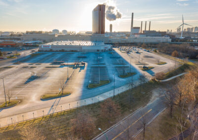 Empty lot / Encore Boston Harbor - Drone Photography