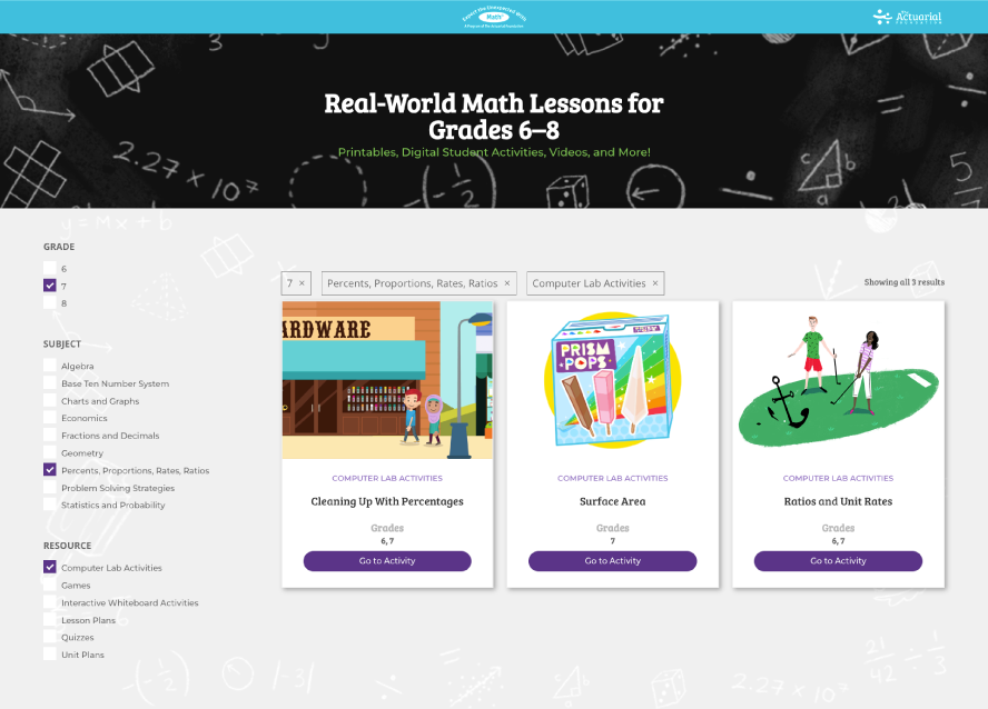 TAF-filters The Actuarial Foundation-resource library-filters