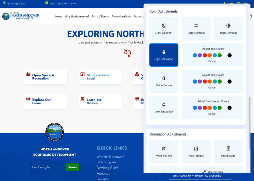 GraVoc | ADA Website Compliance Services Choose North Andover ADA Widget