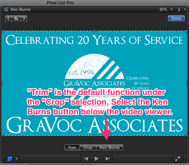 Ken Burns Effect Final Cut Pro X