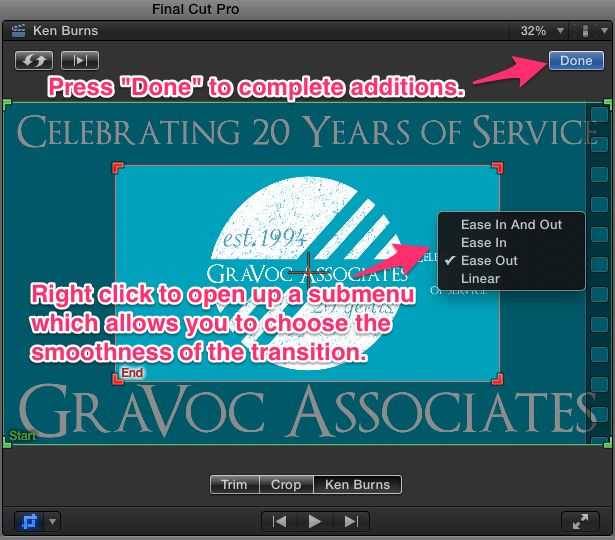 Ken Burns Effect Final Cut Pro X
