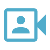 video camera icon blue