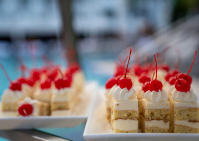 Food Photography Services | Cake with cherry on top