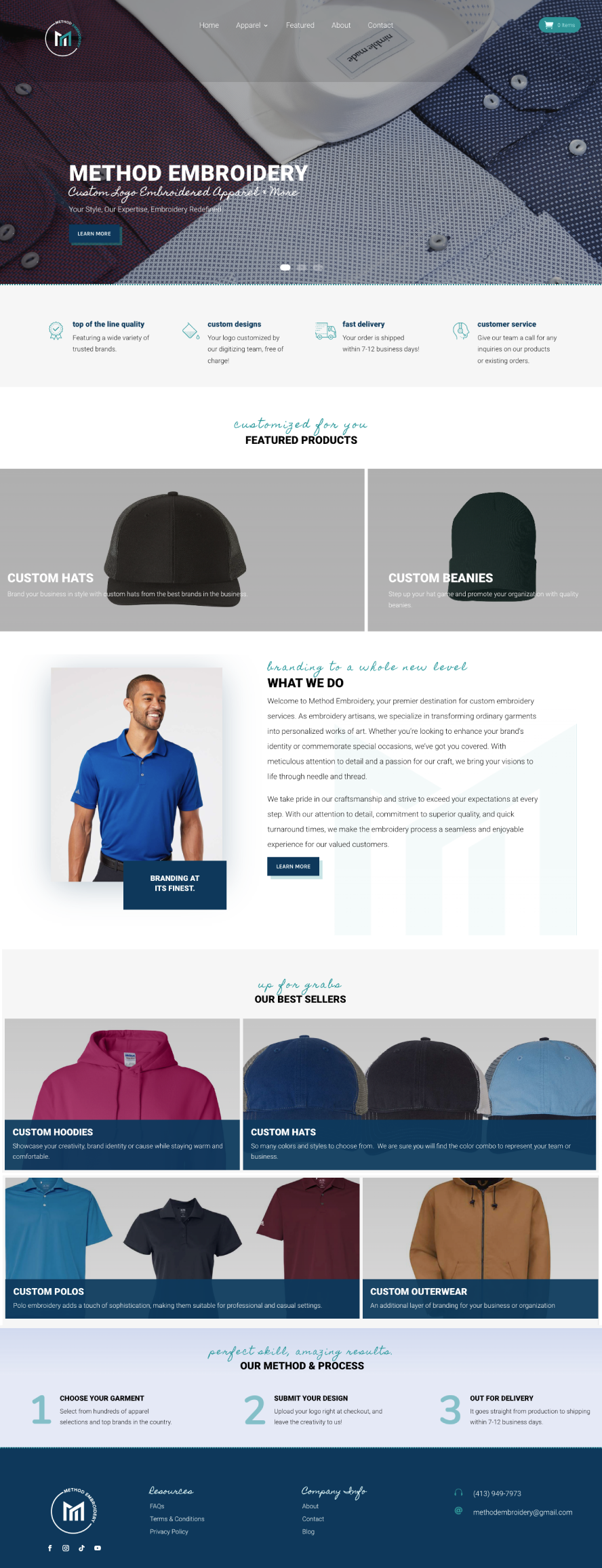 GraVoc | Building a WordPress eCommerce Store for Method Embroidery