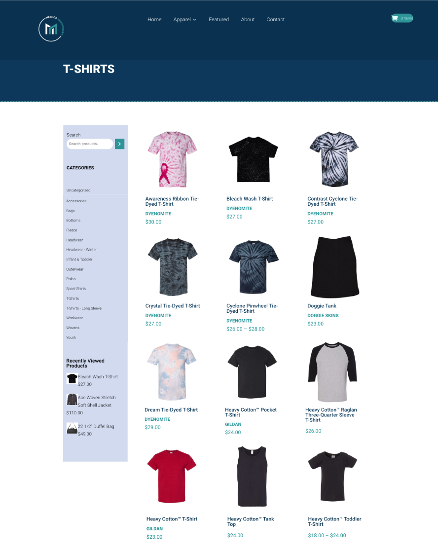 GraVoc | Building a WordPress eCommerce Store for Method Embroidery