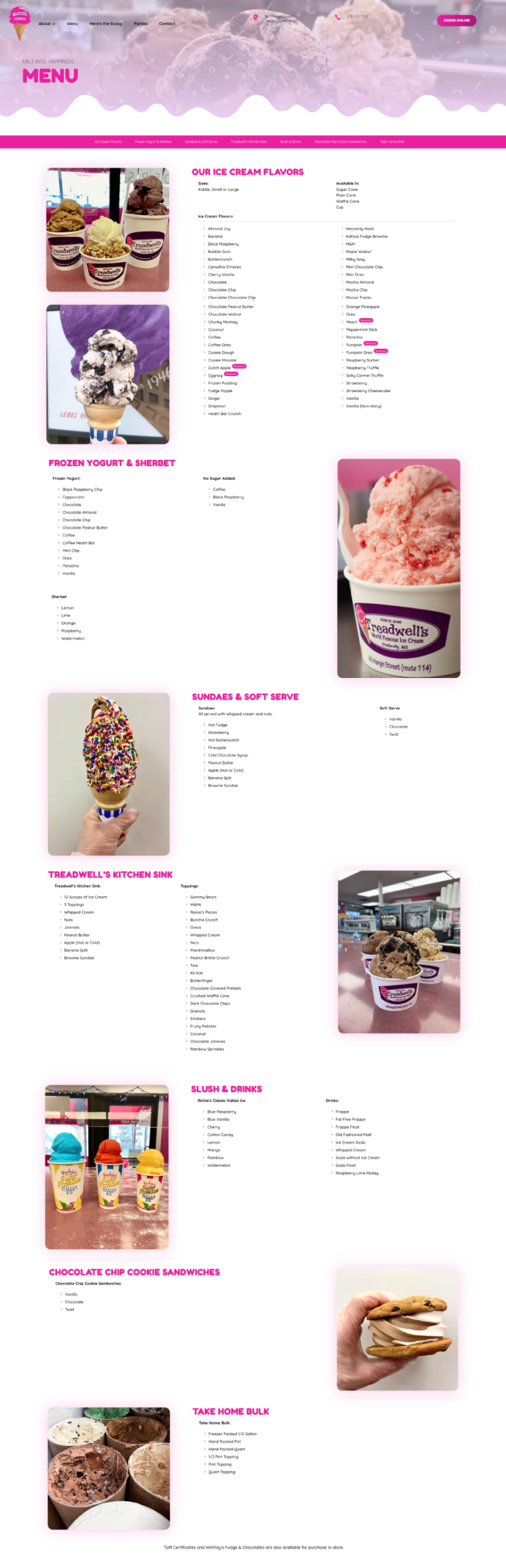 GraVoc | Playful Website Design for Treadwell’s Ice Cream GraVoc | Playful Website Design for Treadwell’s Ice Cream