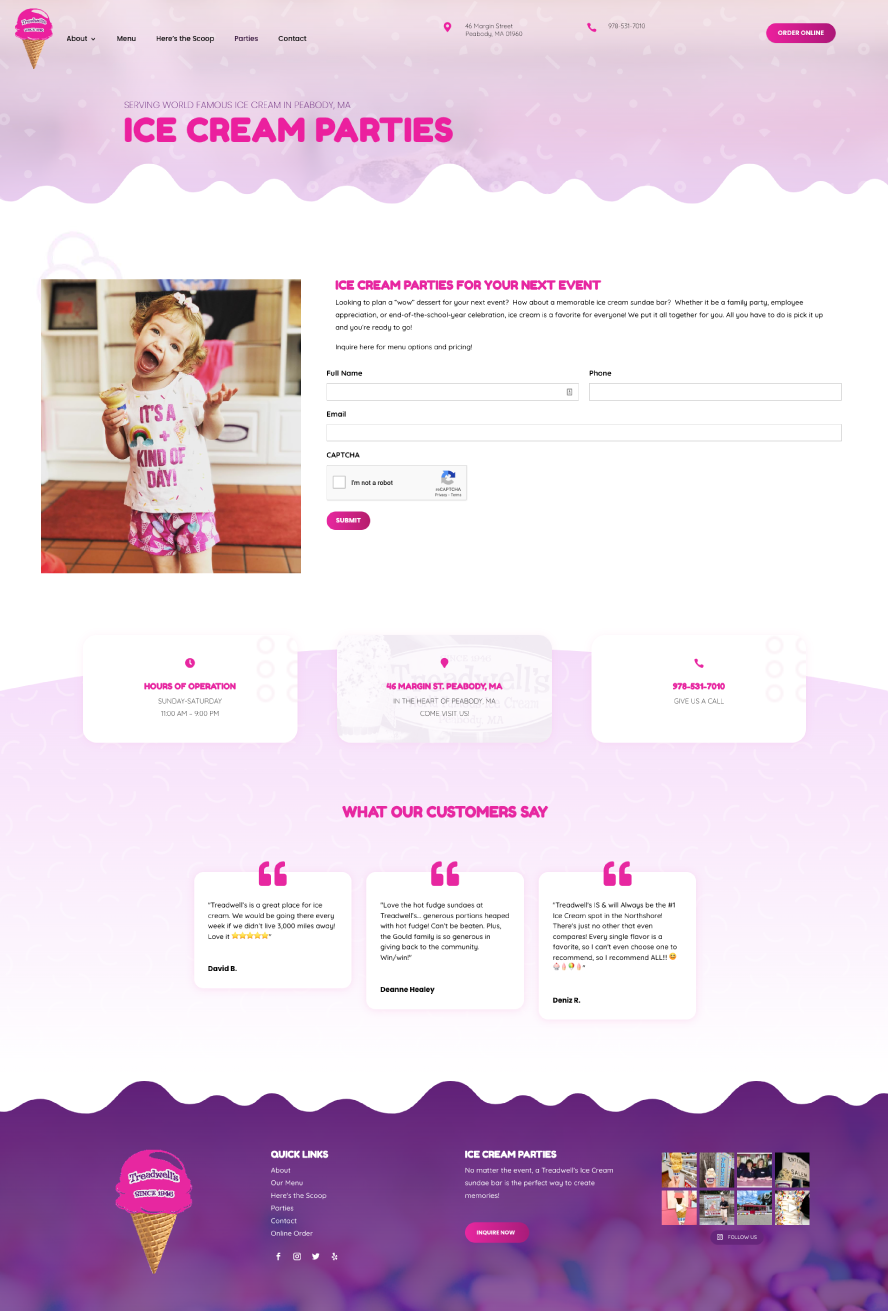 GraVoc | Playful Website Design for Treadwell’s Ice Cream GraVoc | Playful Website Design for Treadwell’s Ice Cream