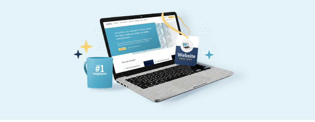 Website as an employee